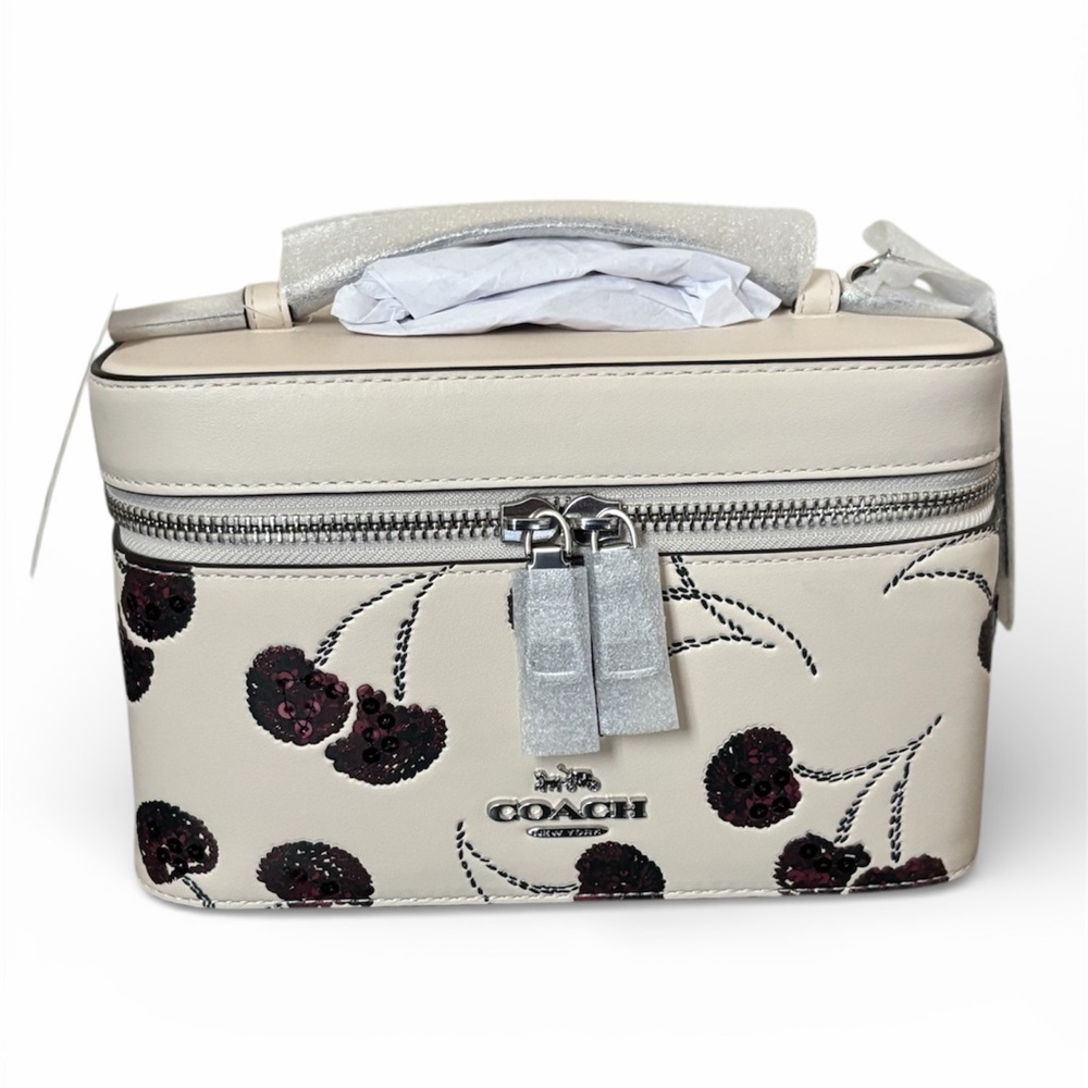 Coach Cherry Print Train Case - Picture 1 of 9